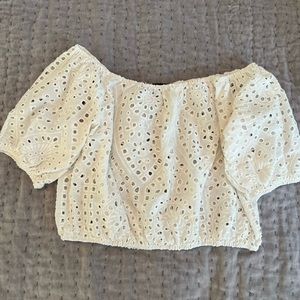 Zara lace off shoulder top